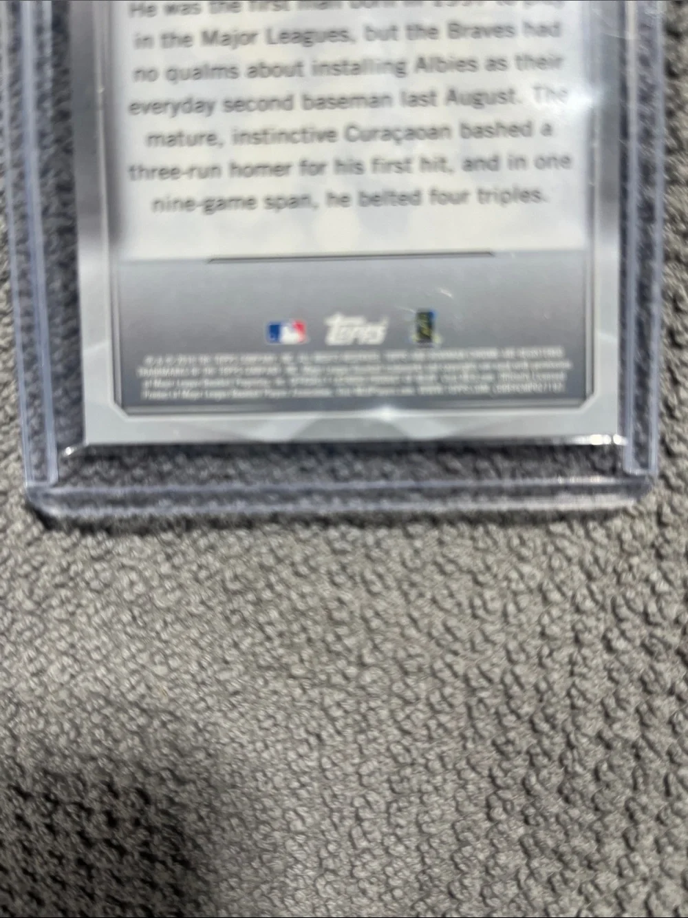 2018 Bowman Chrome Ozzie Albies (RC) rookie card - 2018 ROY Favorites